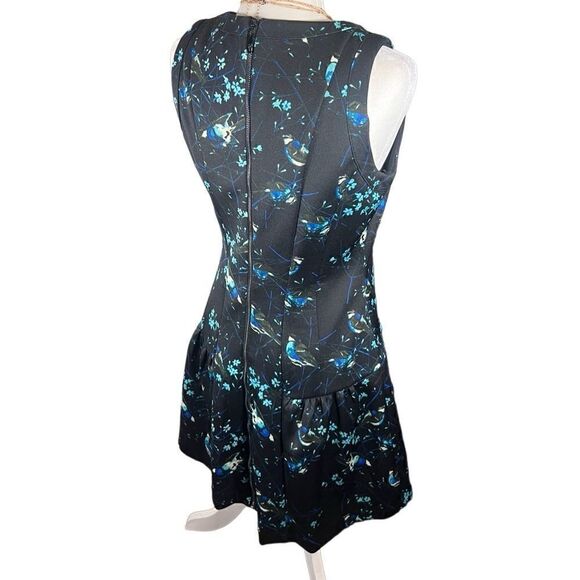 Jessica Simpson black blue bird dress size 6 - Picture 3 of 16